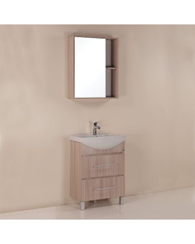 Зеркальный шкаф Onika Дельта 60.00 206060 Ясень шимо светлый