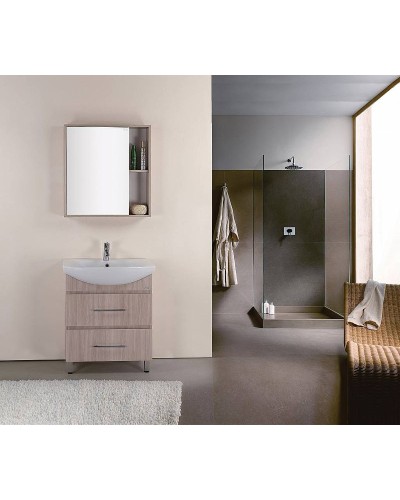 Зеркальный шкаф Onika Дельта 70.00 207020 Ясень шимо светлый