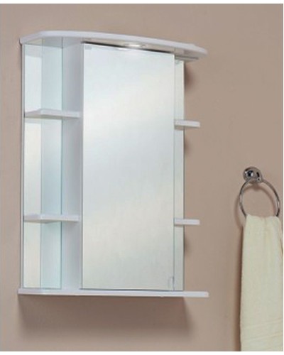 Зеркальный шкаф Onika Глория 60.01 L 206007 с подсветкой Белый