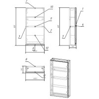 Зеркальный шкаф Cersanit Moduo 40 SB-LS-MOD40/Wh Белый