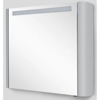 Зеркальный шкаф 80х70 см серый шелк глянец L Am.Pm Sensation M30MCL0801FG