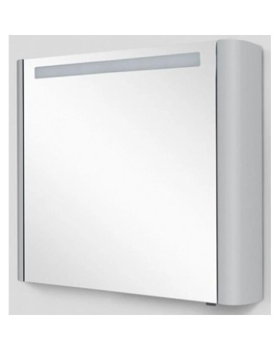 Зеркальный шкаф 80х70 см серый шелк глянец L Am.Pm Sensation M30MCL0801FG