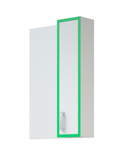 Зеркало со шкафом Corozo Спектр 50 SD-00000685 Белое Зеленое