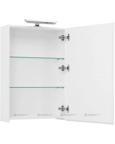 Зеркальный шкаф 60х87,3 см с белый R Aquanet Йорк 00202087