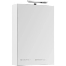 Зеркальный шкаф 60х87,3 см с белый R Aquanet Йорк 00202087