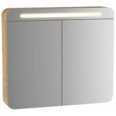 Зеркальный шкаф 80х70 см дуб Vitra Sento 60896