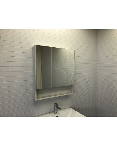 Зеркальный шкаф Comforty Никосия 70 00-00006163 Дуб белый