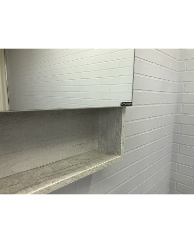 Зеркальный шкаф Comforty Никосия 70 00-00006163 Дуб белый