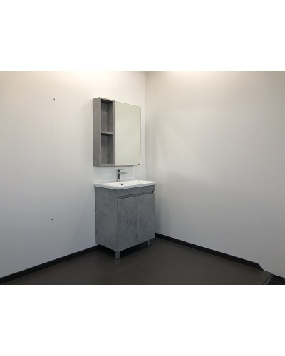 Зеркальный шкаф Comforty Осло 70 00-00006164 Бетон светлый