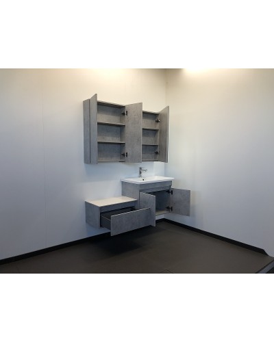 Зеркальный шкаф Comforty Осло 70 00-00006164 Бетон светлый