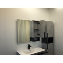 Зеркальный шкаф Comforty Франкфурт 90 00-00006504 Бетон светлый