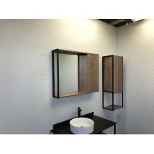 Зеркальный шкаф Comforty Лиссабон 90 00-00006136 Дуб темный