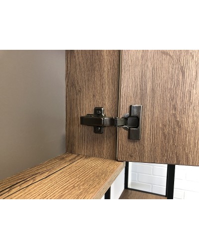 Зеркальный шкаф Comforty Лиссабон 90 00-00006136 Дуб темный