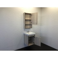 Зеркальный шкаф Comforty Вена 45 00-00006652 Дуб дымчатый