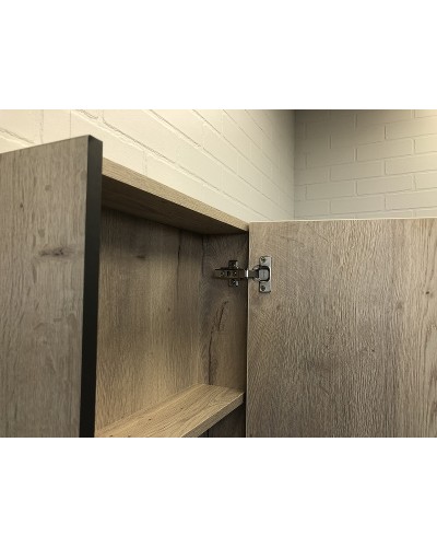 Зеркальный шкаф Comforty Вена 45 00-00006652 Дуб дымчатый