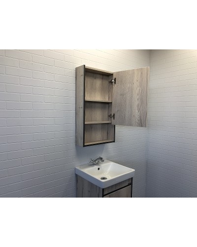 Зеркальный шкаф Comforty Вена 45 00-00006652 Дуб дымчатый