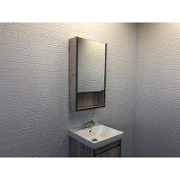 Зеркальный шкаф Comforty Вена 45 00-00006652 Дуб дымчатый