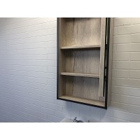 Зеркальный шкаф Comforty Вена 45 00-00006652 Дуб дымчатый