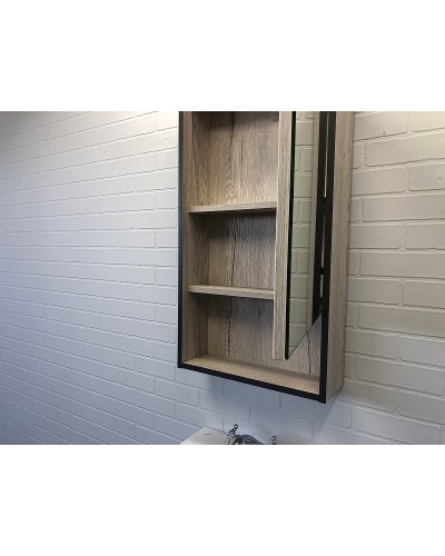 Зеркальный шкаф Comforty Вена 45 00-00006652 Дуб дымчатый