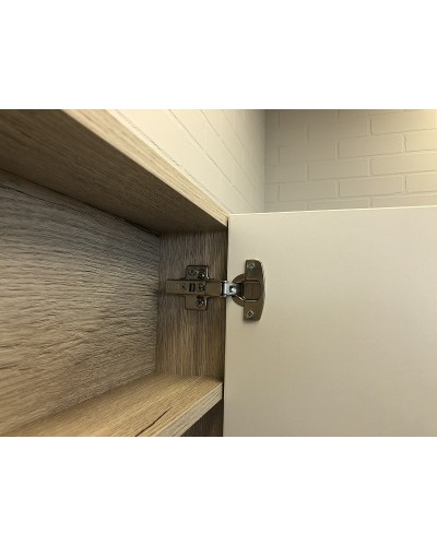 Зеркальный шкаф Comforty Клеон 75 00-00004755 Белый Дуб крафт