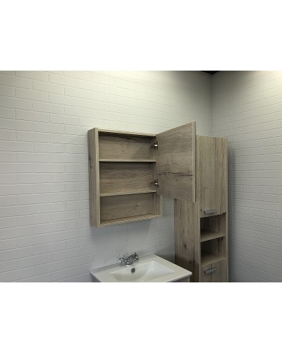 Зеркальный шкаф Comforty Марио 60 00-00005201 Дуб дымчатый