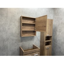 Зеркальный шкаф Comforty Марио 60 00-00004158 Дуб темный