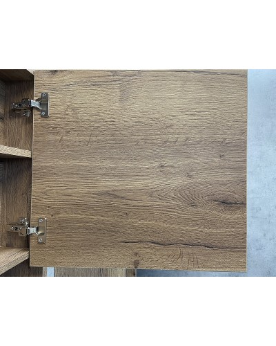 Зеркальный шкаф Comforty Марио 60 00-00004158 Дуб темный