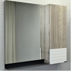 Зеркальный шкаф Comforty Страсбург 90 00-00006573 Дуб дымчатый