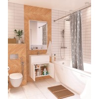 Зеркальный шкаф 1MarKa Mira 60 У83225 Белый глянец