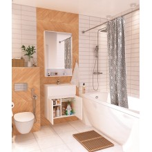 Зеркальный шкаф 1MarKa Mira 60 У83225 Белый глянец