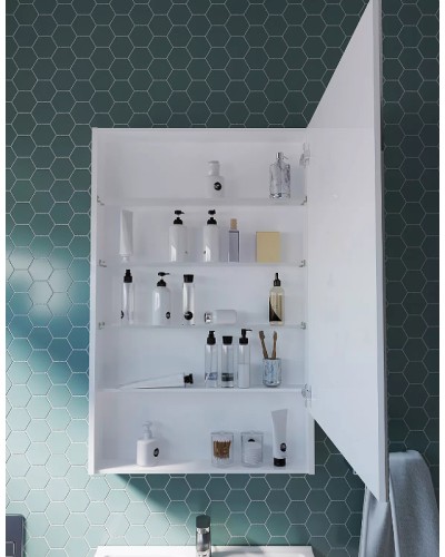 Зеркальный шкаф 1MarKa Mira 60 У83225 Белый глянец