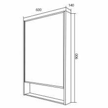 Зеркальный шкаф 1MarKa Mira 60 У84861 Дуб сонома