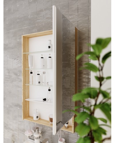 Зеркальный шкаф 1MarKa Mira 60 У84861 Дуб сонома