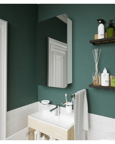 Зеркальный шкаф 1MarKa Nuvo 50 У83224 Белый