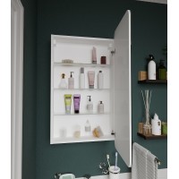 Зеркальный шкаф 1MarKa Nuvo 50 У83224 Белый