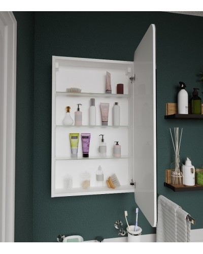 Зеркальный шкаф 1MarKa Nuvo 50 У83224 Белый