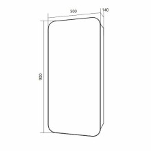 Зеркальный шкаф 1MarKa Nuvo 50 У83224 Белый