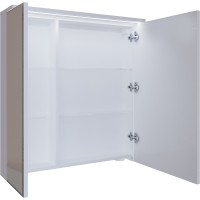 Зеркальный шкаф 1MarKa Соната 75 Ц0000007616 с подсветкой  Белый глянец