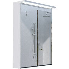 Зеркальный шкаф 1MarKa Соната 60 Ц0000007617 с подсветкой  Белый глянец