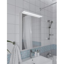 Зеркальный шкаф 1MarKa Соната 60 Ц0000007617 с подсветкой  Белый глянец