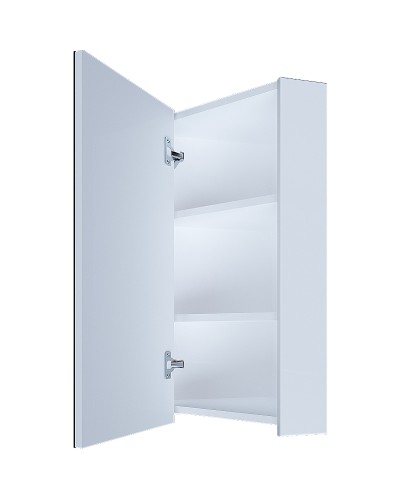 Зеркальный шкаф 1MarKa Penta 43П Ц0000005168 угловой Белый глянец