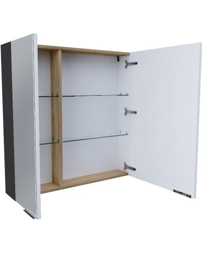 Зеркальный шкаф 1MarKa Gaula 80 У92543 Графит матовый