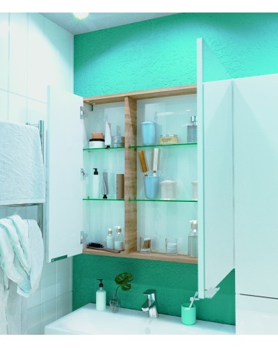 Зеркальный шкаф 1MarKa Gaula 80 У92513 White