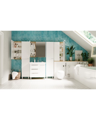 Зеркальный шкаф 1MarKa Gaula 80 У92513 White