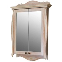Зеркальный шкаф 78х115 см персик Atoll Ривьера