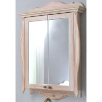 Зеркальный шкаф 78х115 см персик Atoll Ривьера