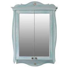 Зеркало-шкаф 78х115 см голубой Atoll Ривьера