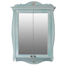 Зеркало-шкаф 78х115 см голубой Atoll Ривьера