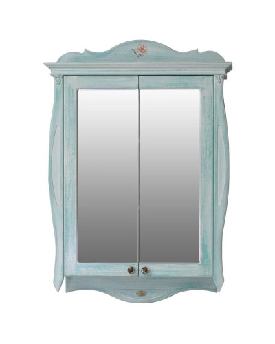 Зеркало-шкаф 78х115 см голубой Atoll Ривьера