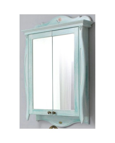 Зеркало-шкаф 78х115 см голубой Atoll Ривьера